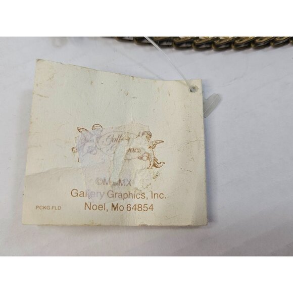 Victorian Flue Cover With Cupid Child Print & Metal Chain Frame 11" X 7.5" - Picture 11 of 11